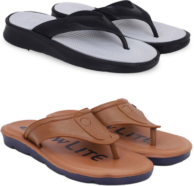 Pampy Angel Men Slippers(Grey, Brown , 10)