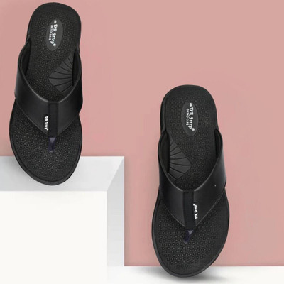 DR STTEP Men Orthopedic Slippers for Men Comfort Fit Soft Cushion Lightweight Slippers(Black , 8)
