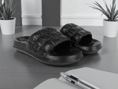 Auto Moxco Men Flip Flops(Black , 8)