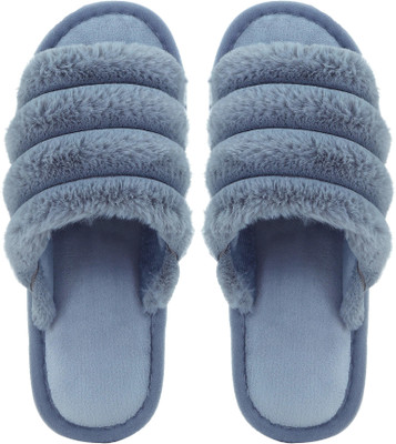 Cassiey Men Slides(Blue , 7)