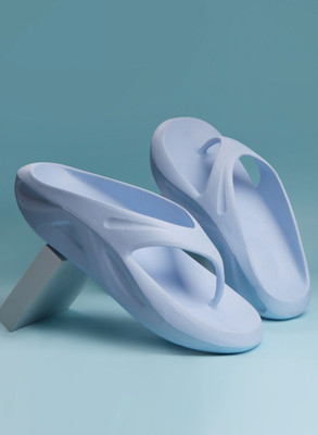 TOE CANDY Men Flip Flops(Blue , 10)