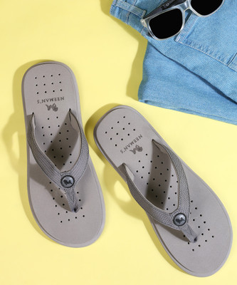 Neemans Men Flip Flops(Grey , 7)
