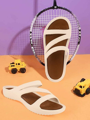 Givey Women Slippers(Beige , 4)