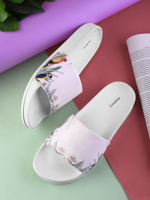 Dressberry Women Slides(White , 5)