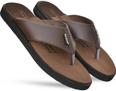 DR STTEP Men Slippers(Brown , 7)
