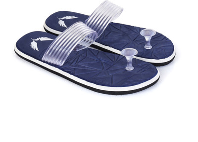 Lite Hawks Men Ortho|Breathable, Lightweight, Anti-Slip & Pain Relief, Flip Flops Slippers(Blue , 7)