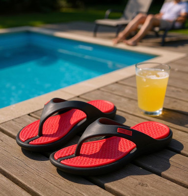 Pampy Angel Men Slippers(Red , 9)