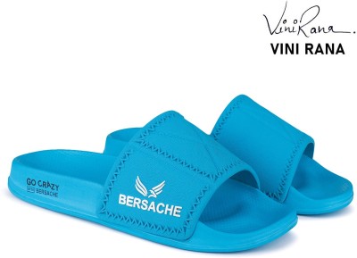 BERSACHE Women Slides(Blue , 8)