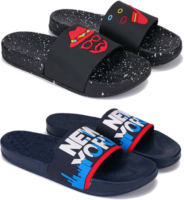 Earton Men Slides(Multicolor , 8)