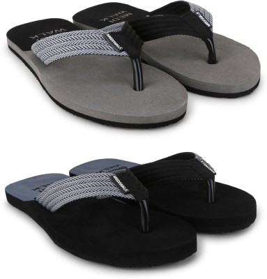 Mediwalk Mens Comfortable Trending Latest Premium Slippers (Pack Of 2) Slippers(Multicolor 7)