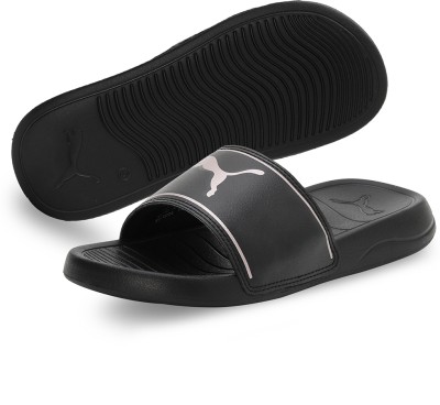 PUMA Women Marine 393452 Women Slide| Stylish | Comfy | Super soft | Ultra-Light | Slipper| Slides(Black , 3)