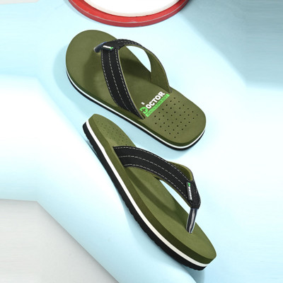 Doctor Health Super Soft Men Men's Orthopedic Slippers | Soft Cushion, Lightweight, Doctor Recommended Design Slippers(Green , 8)