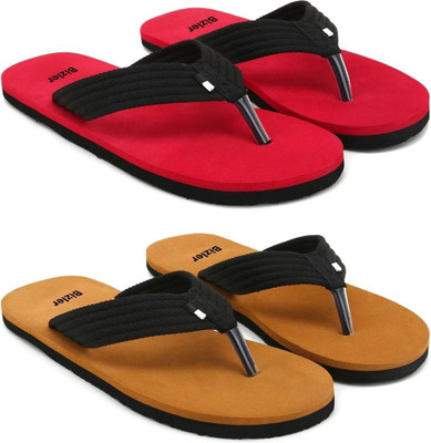 BIZLER Men Ortho Comfort Slippers | Anti-Slip, Lightweight & Durable Flip Flops(Multicolor , 6)