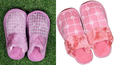 MAHI ENTERPRISESS Women Flip Flops(Pink, Purple , 7)