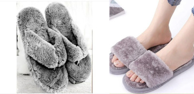 rexizone Women Slides(Maroon, Grey , 3)