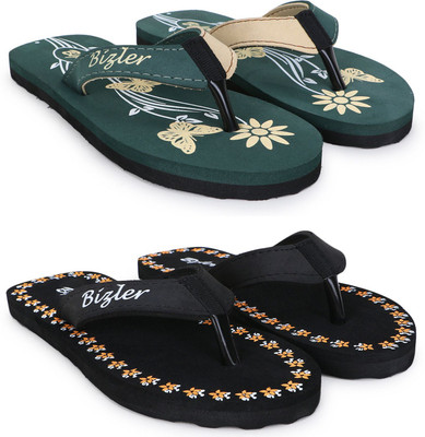 BIZLER Women Soft Ortho Slippers | Lightweight, Non-Slip & Stylish Daily Wear Slippers(Multicolor , 4)