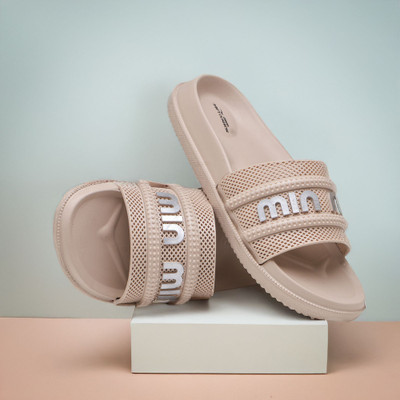 asian Women Slides(Beige , 8)