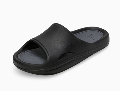 PUMA Men Slides(Black , 9)