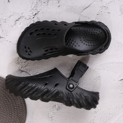 Mediwalk Men Pair|EVA|Ultralightweight|Stylish|Clogs And Slides for men Clogs Slippers(Black , 8)