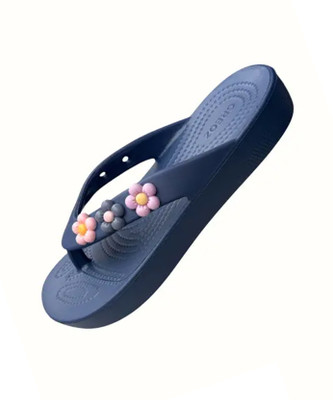 creoz bhavya Women Slippers(Green , 8)