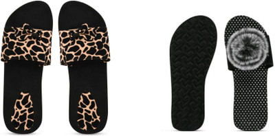 BOOMBEAUTY Women Flip Flops(Multicolor , 3)