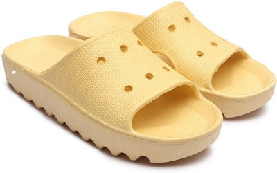 Ambit Men Best Quality Trendy Stylish EVA Material Extra Soft | for Men | Flip Flops Slides(Yellow , 7)