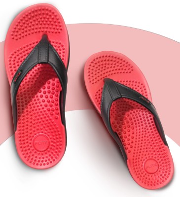 FLITE Women Flip Flops(Red 7)