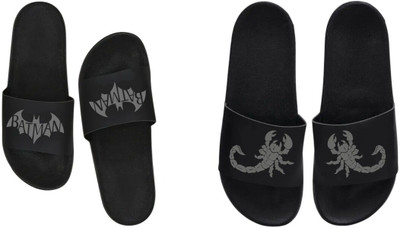 nvisan Men Slides(Grey, Grey , 9)