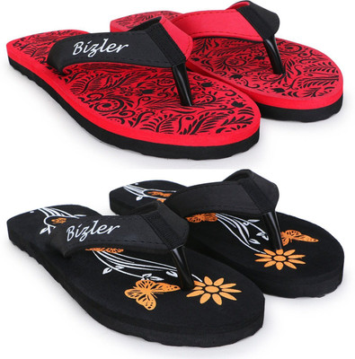 BIZLER Women Soft Ortho Slippers | Lightweight, Non-Slip & Stylish Daily Wear Slippers(Multicolor , 7)
