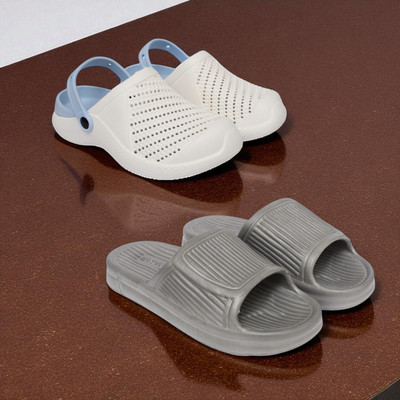 Acorn Men Slides(Blue, Grey, White , 6)