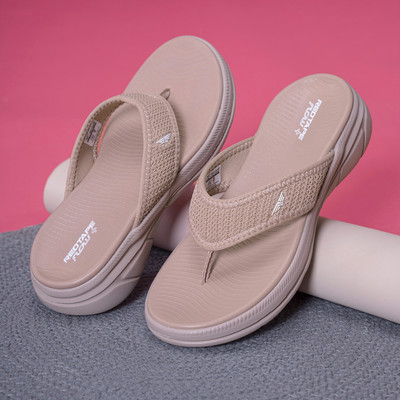 RED TAPE Women Flip Flops(Pink , 6)