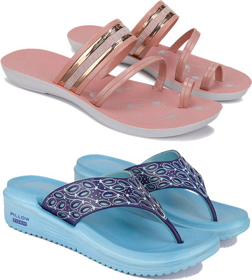 Earton Women Slides(Multicolor , 5)