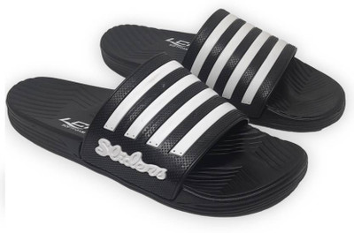 LANCER Men Slides(Black , 6)
