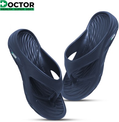 Doctor Health Super Soft Men Flip Flops(Navy , 6)