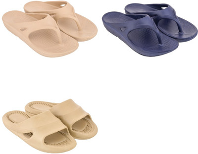 Feel alive Men Slippers(Multicolor , 9)