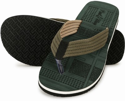 Footexo Men Slippers(Green , 9)