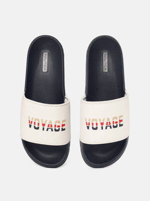 NAUTICA Men Slides(Off White , 9)