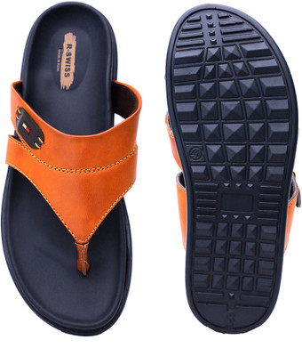 R-Swiss Men Flip Flops(Tan , 10)