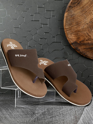DR STTEP Men Soft Ortho Slippers for Men | Comfy Anti-Skid Flip Flops for Daily Use Slippers(Brown , 10)