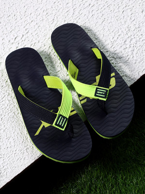 Sparx Men Flip Flops(Blue, Green , 10)