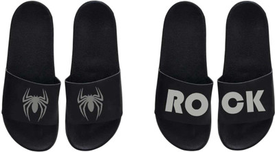 nvisan Men Slides(Grey, Grey , 7)