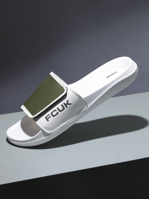 FCUK Men Slides(White , 8)