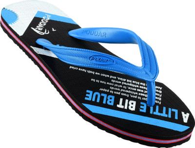 PODDAR Men Slippers(Blue , 8)