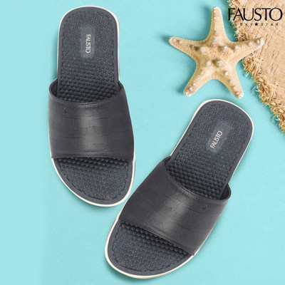FAUSTO Men Slides(Navy , 7)