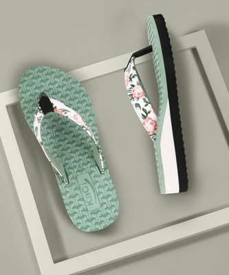 KAGI Women Slippers(Green , 5)