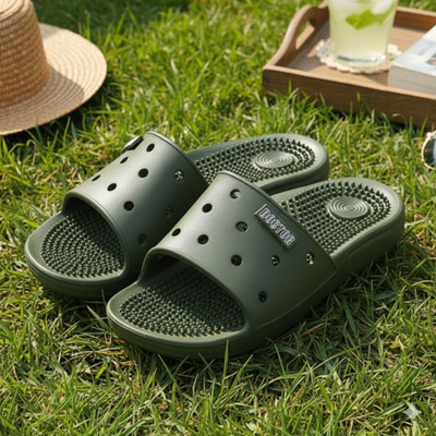 DOCTOR EXTRA SOFT Men Slides(Olive , 10)