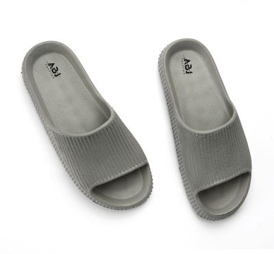 ABJ Fashion Men Slides(Grey , 8)