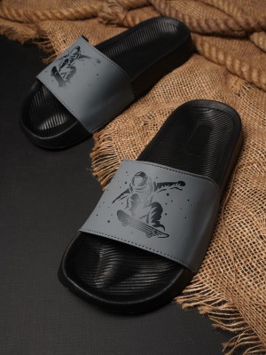 PERY-PAO Men Slides(Grey , 9)