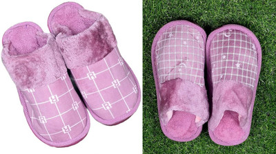 PRACHILUS Women Flip Flops(Purple, Purple , 4)