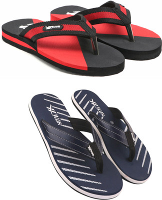 Hilux Men Slippers(Red, Navy , 8)